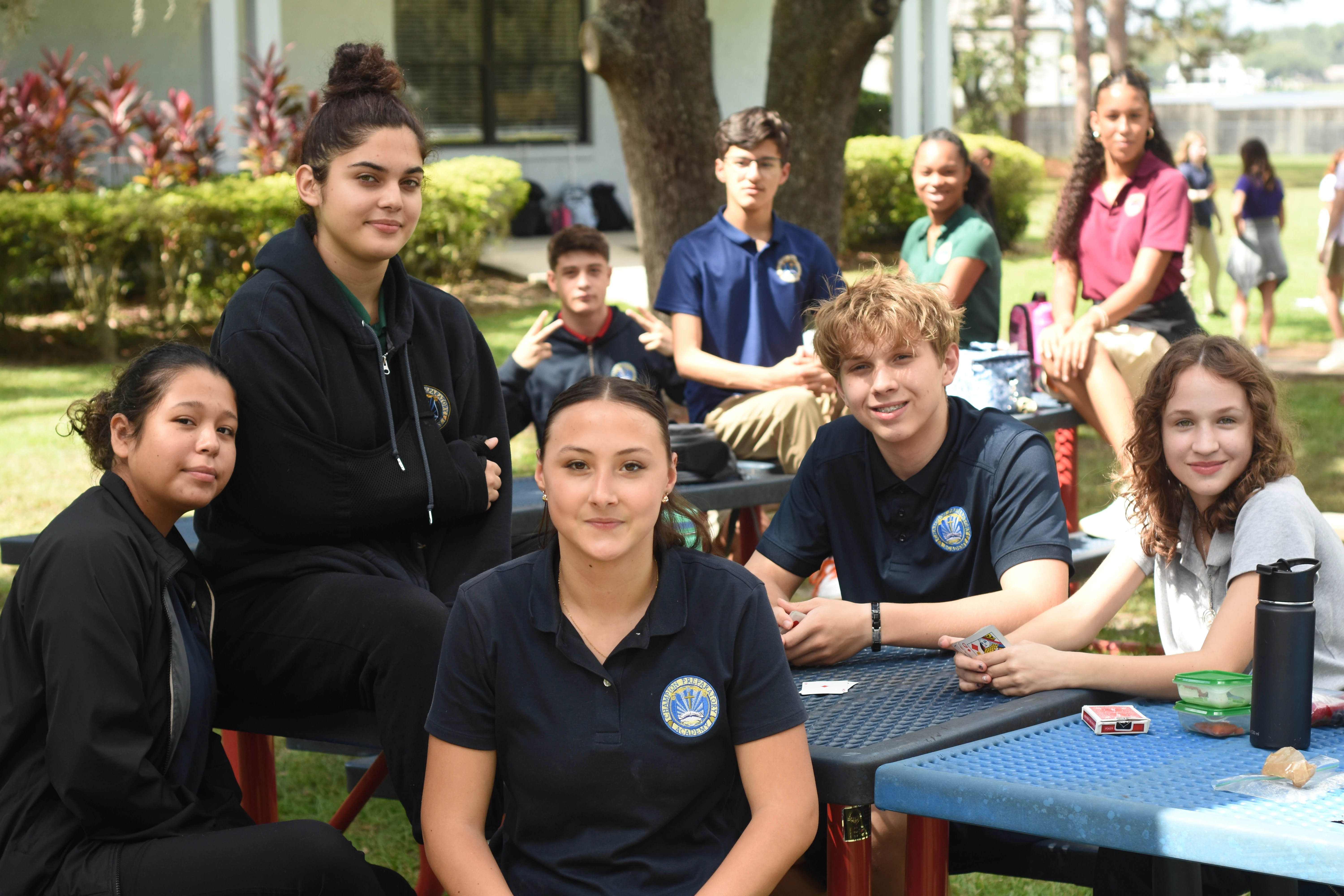 Upper school students learning at Champion Preparatory Academy